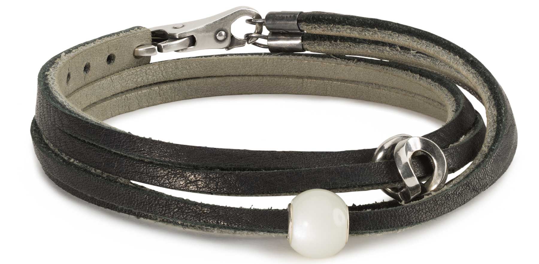 Trollbeads  Symbol für innere Stärke  Lederarmband