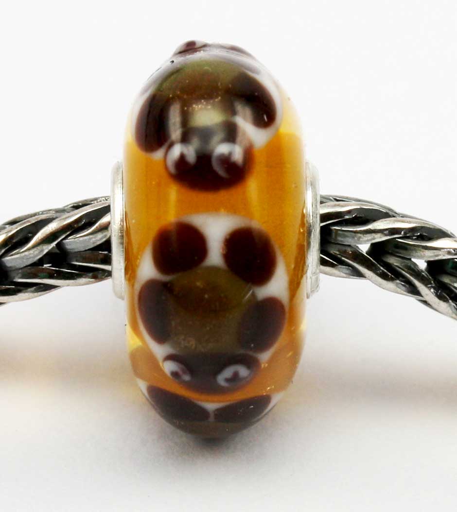 Unique Glasbead mit Schildkröte 6