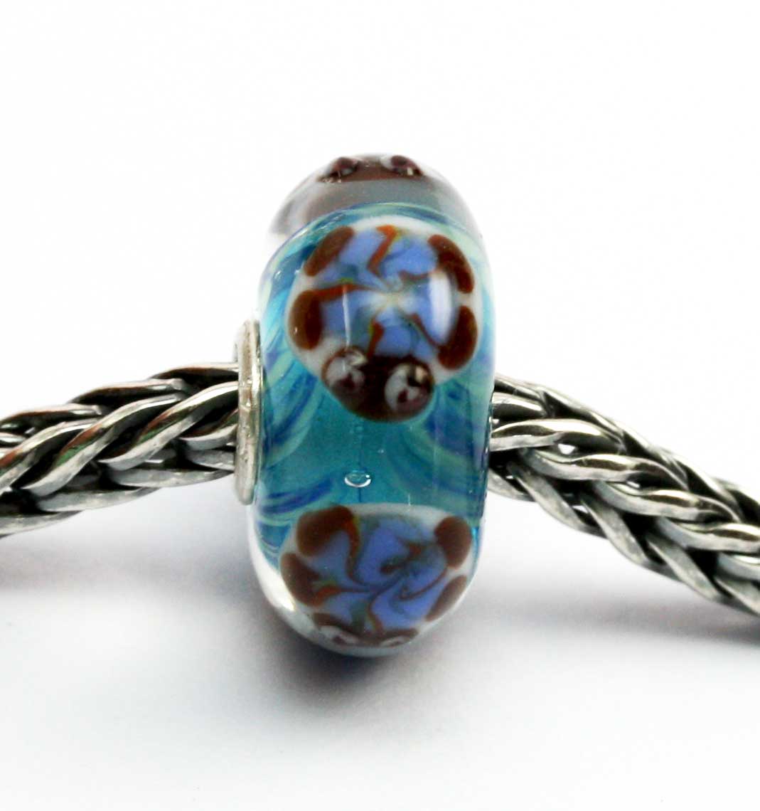 Unique Glasbead mit Schildkröte 8
