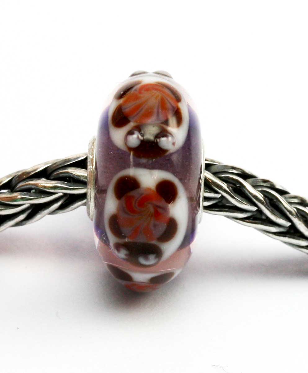 Unique Glasbead mit Schildkröte 9 