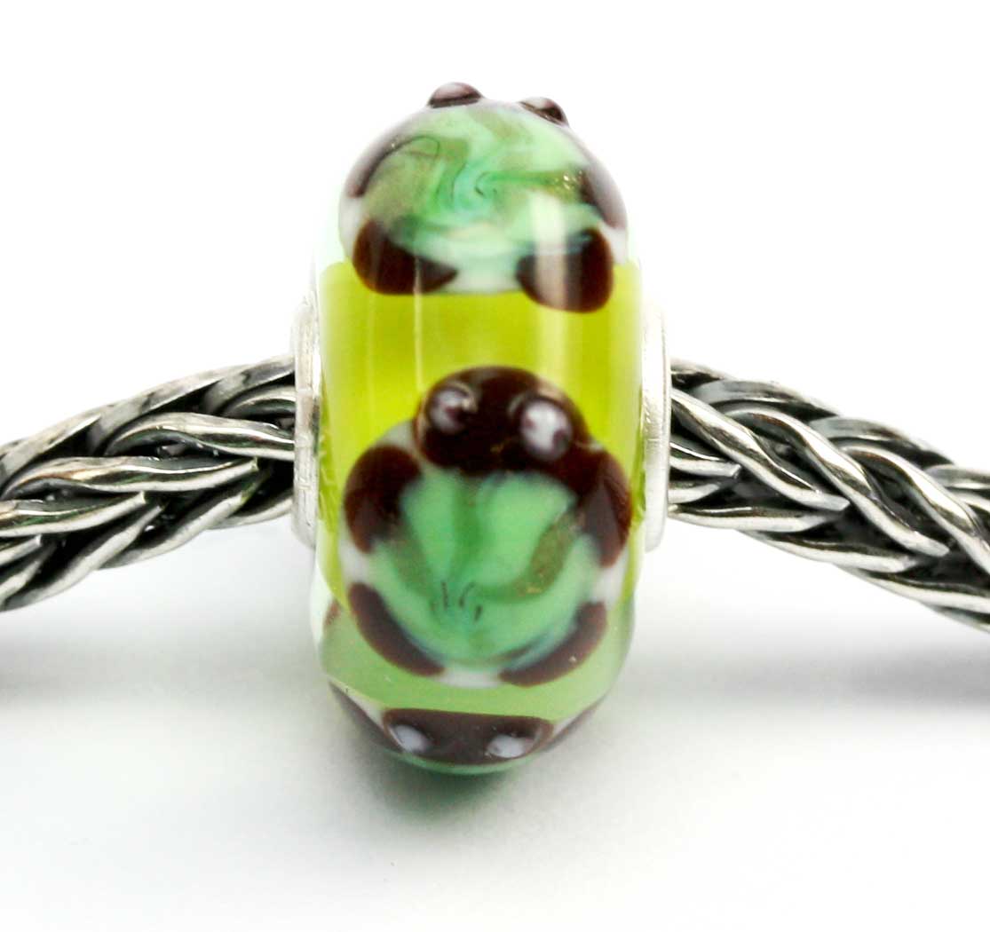 Unique Glasbead mit Schildkröte 11 