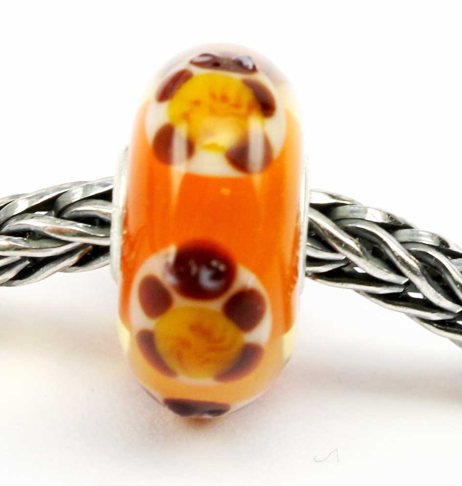 Unique Glasbead mit Schildkröte 12 