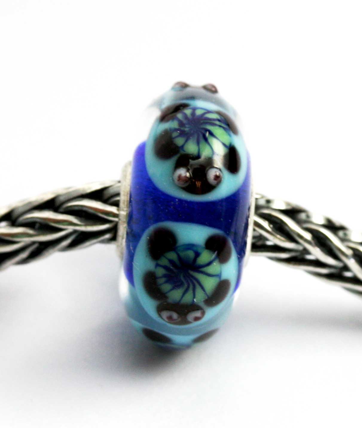 Unique Glasbead mit Schildkröte 23