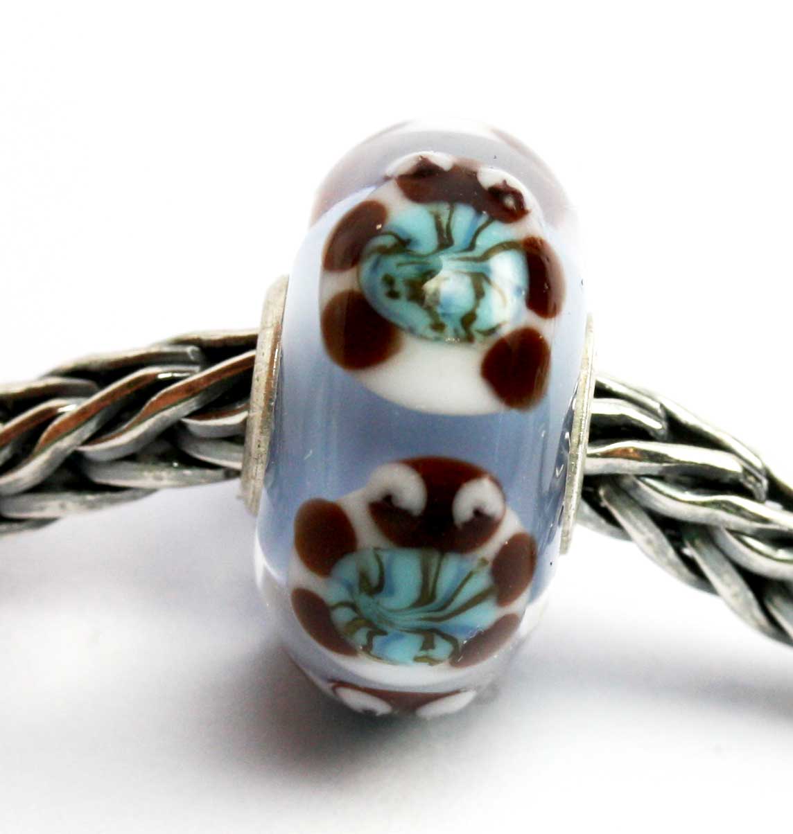 Unique Glasbead mit Schildkröte 24