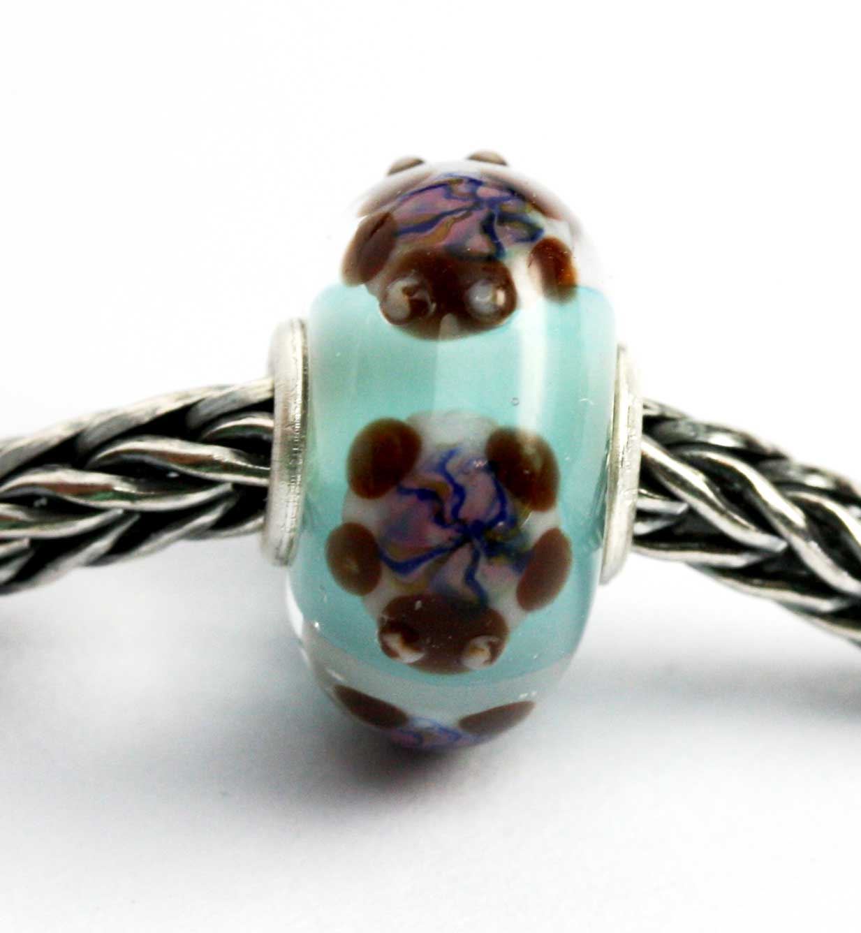 Unique Glasbead mit Schildkröte 25