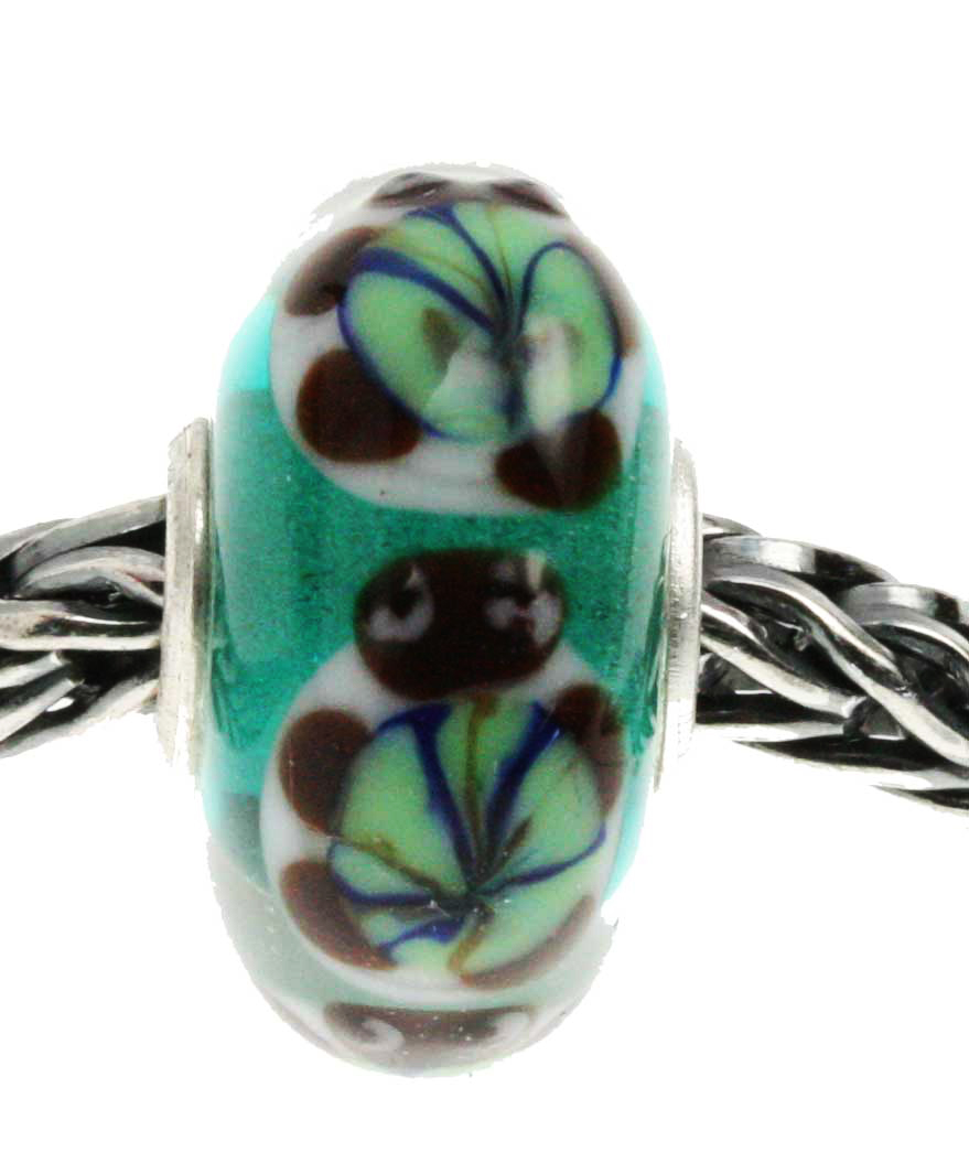 Unique Glasbead mit Schildkröte  1