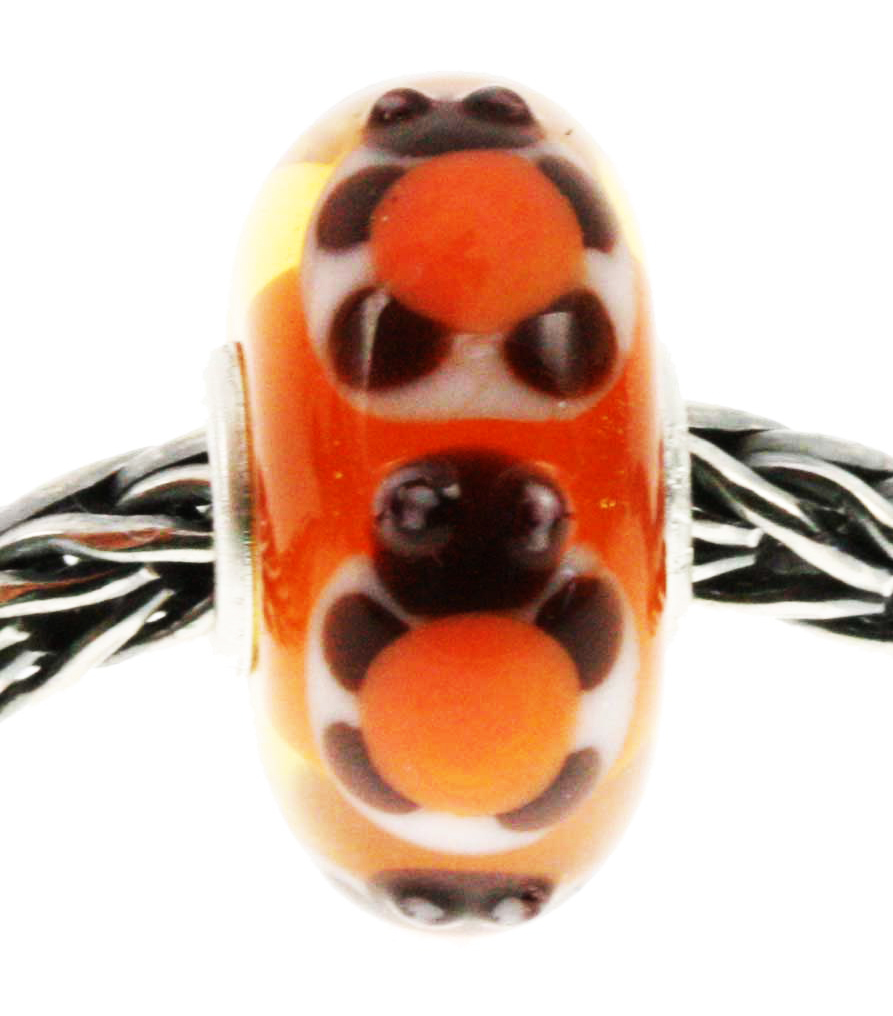 Unique Glasbead mit Schildkröte  3