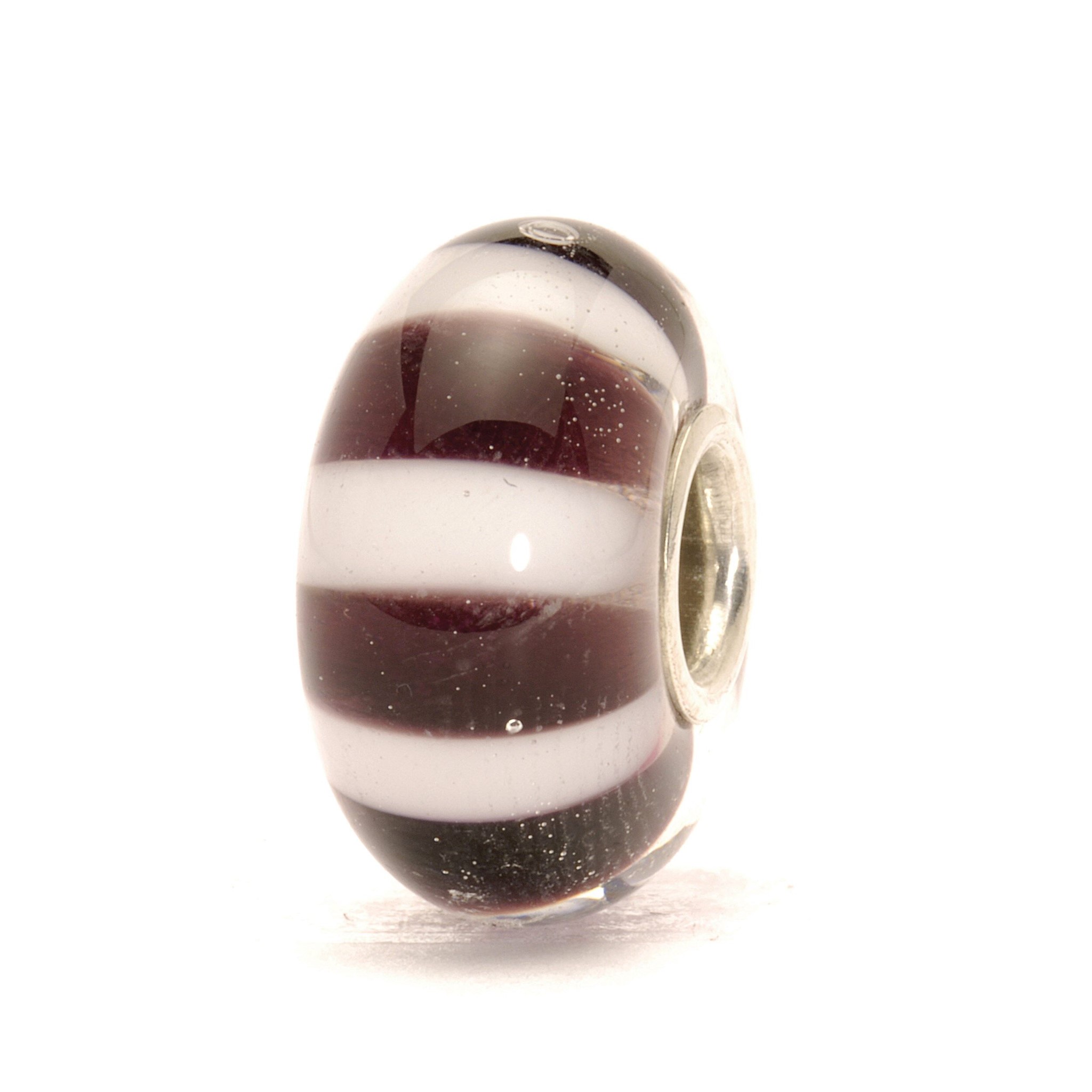 Trollbeads Schwarz-weiße Streifen TGLBE-10028
