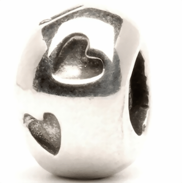 Trollbeads Geprägte Herzen 11113 TAGBE 10050   Retired (Auslauf Artikel) 