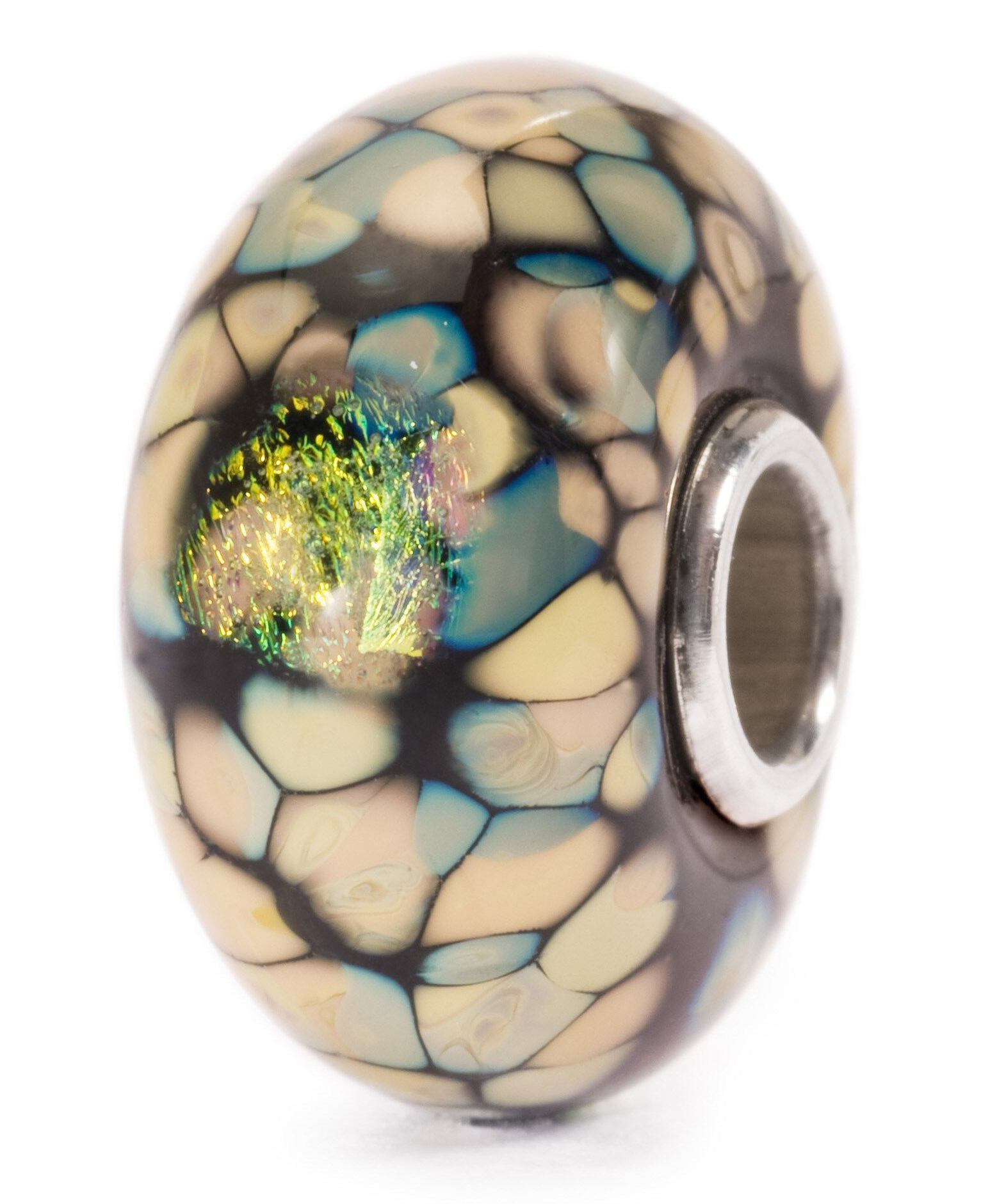 Trollbeads Schwarzes Blumenmosaik TGLBE-20055  