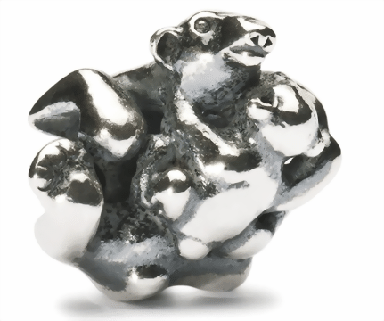 Trollbeads Eisbär mit Baby  TAGBE-30043   