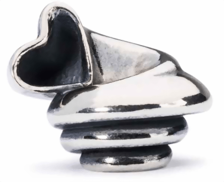  Trollbeads Herz Muschel TAGBE 20069   1004102018 Retired  