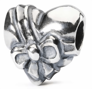 Trollbeads Herz mit Schleife TAGBE 20064  1004102012  Retired 