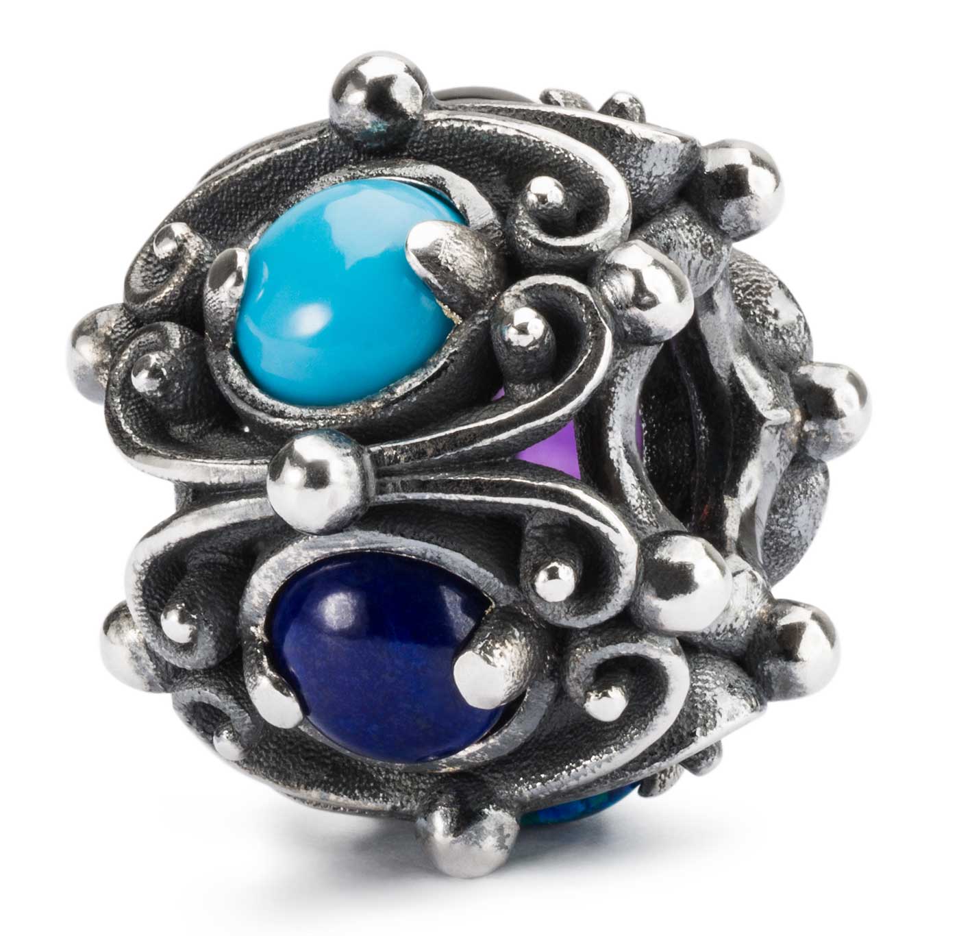 Silber Beads mit Glas & Stein & Perle