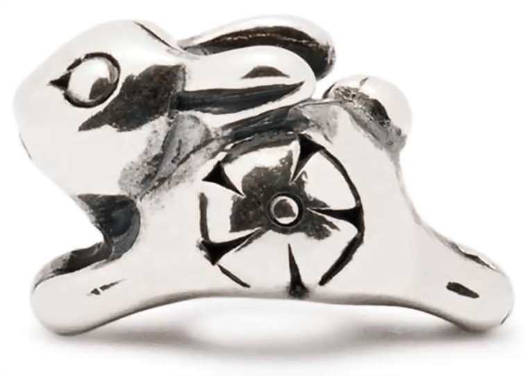 Trollbeads Springendes Hasenbaby TAGBE-30037 11361  Retired 