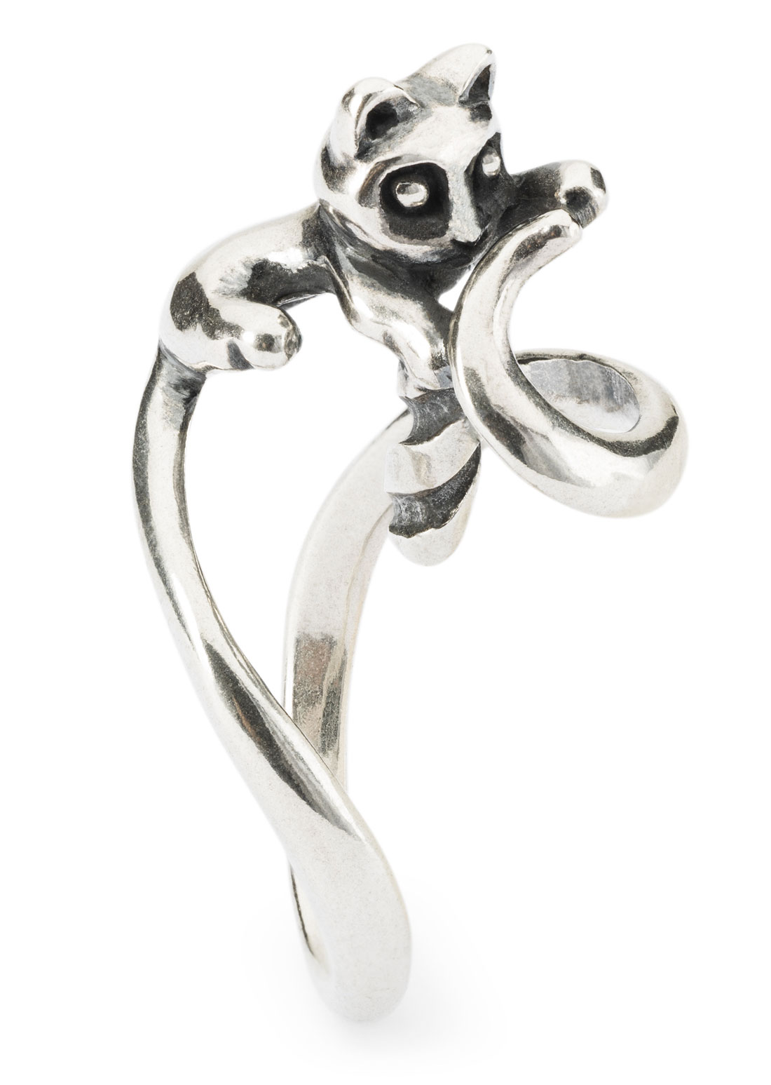 Kleines Kätzchen Fantasy Ring  GRÖSSE 56 (OHNE BEAD)