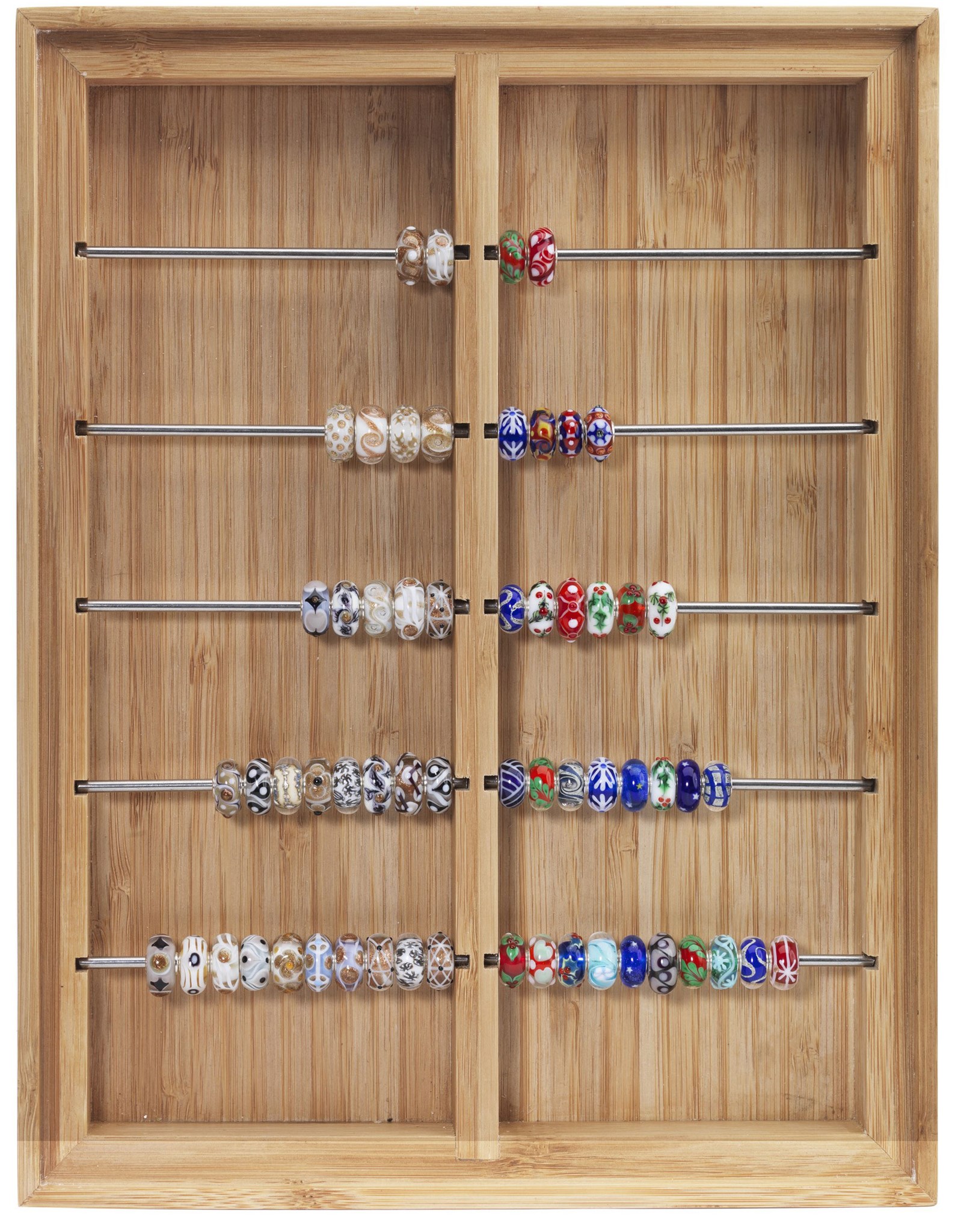 Bambus Display mit Stangen TWODI-00044 ohne Beads 
