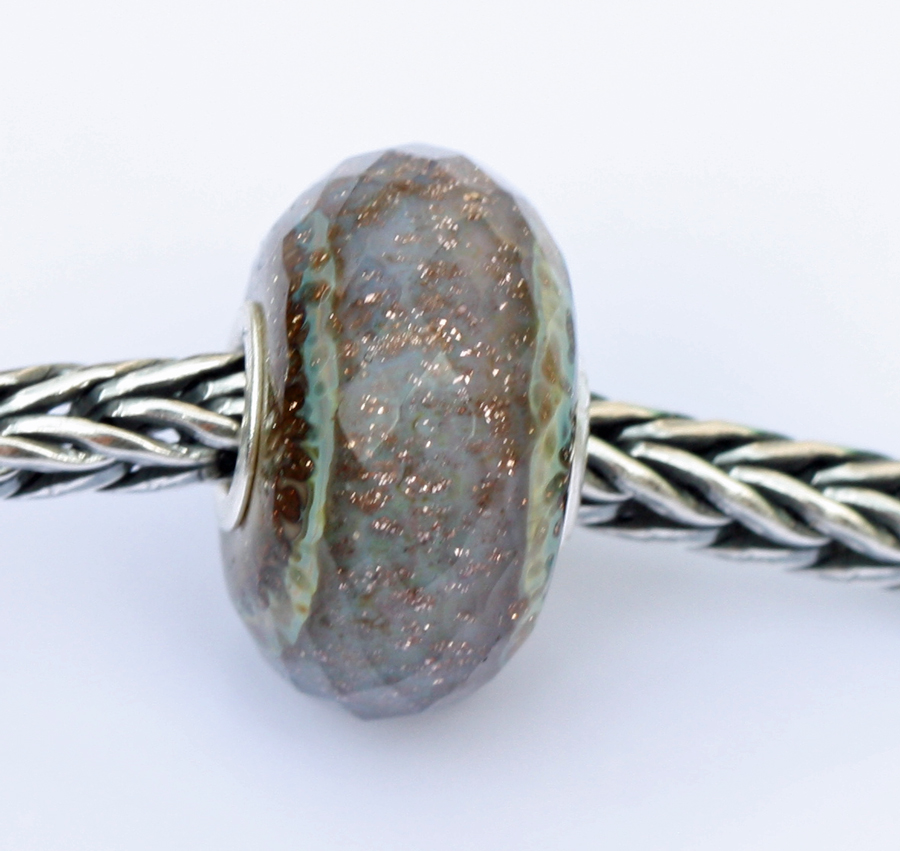 Troll Agate 39 TROLLBEADS  DAY 2022 Original Abbildung TGLBE-30086 "mit Einkaufwagen Chip am Schlüsselanhänger"