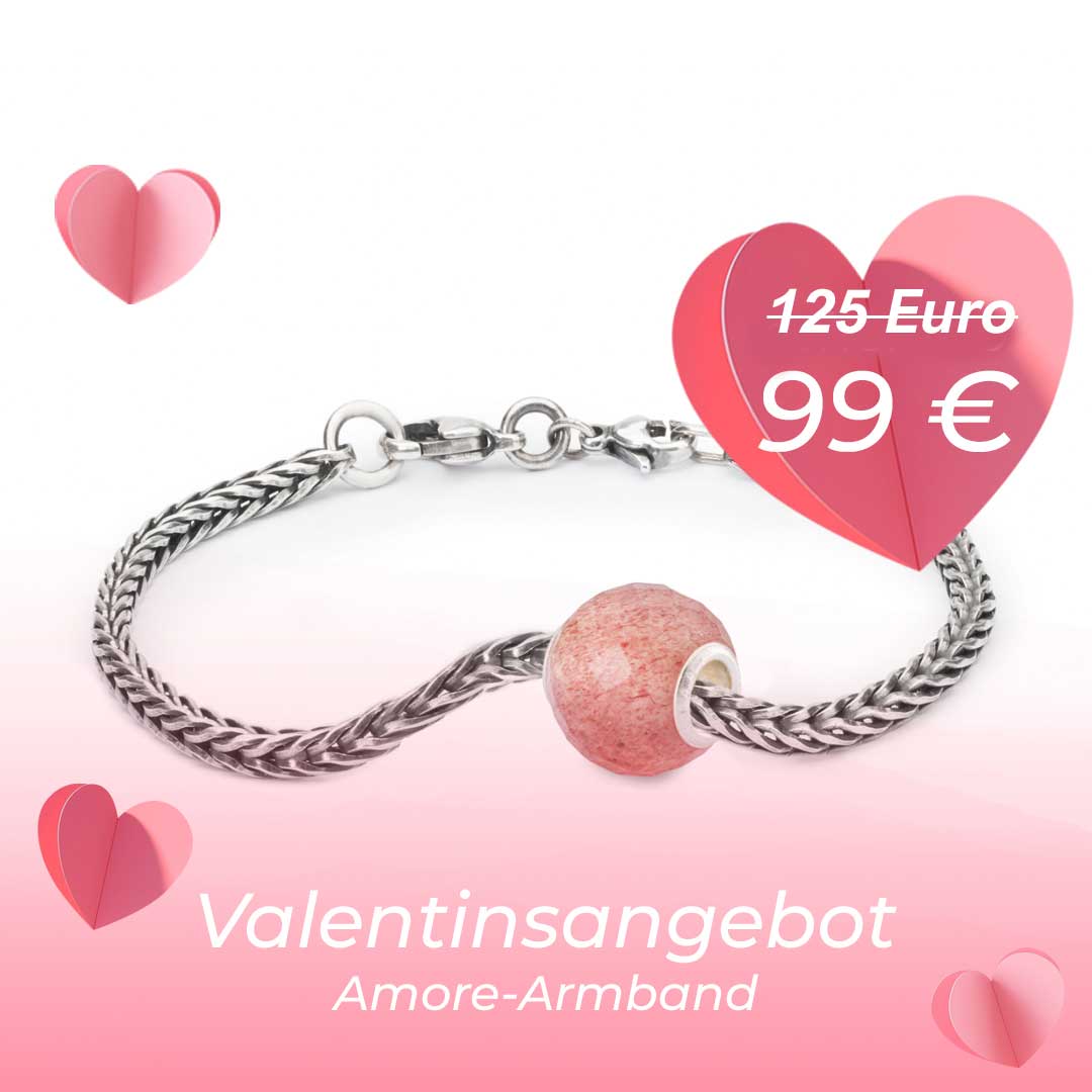 Valentinsarmband 2025 mit Basis Verschluss