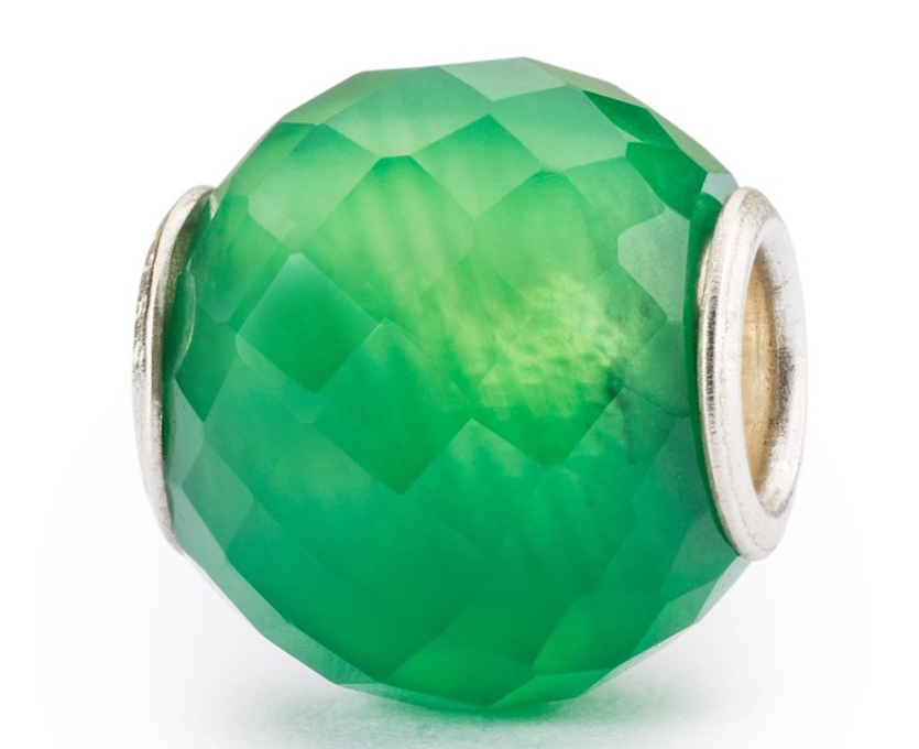 Runder Grüner Onyx, Facettiert TSTBE-00036