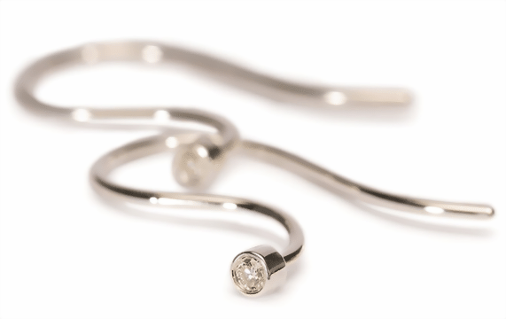 Trollbeads Ohrhaken Silber/ Brillant  TAGEA-00004  