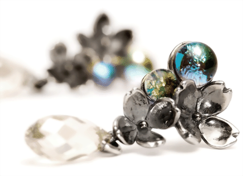 Trollbeads Ohrring  Ungleiche Blumen TAGEA-00057 