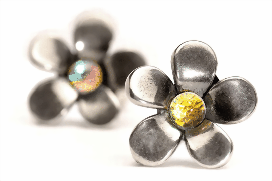 Trollbeads Ohrring Silberne Blume  TAGEA-00058  