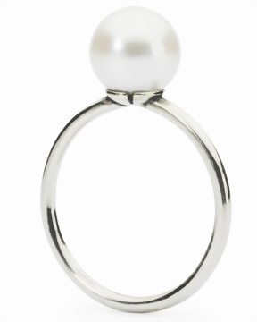 Weißer Perlen Ring TAGRI-00071 - 80   