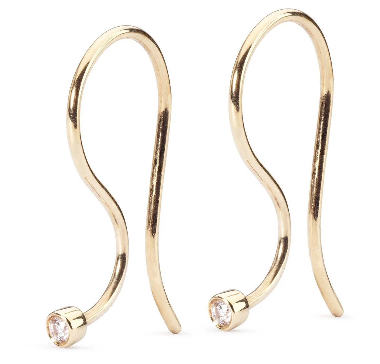 Trollbeads Ohrhaken 750 Gold / Brillant  TAUEA-00001 