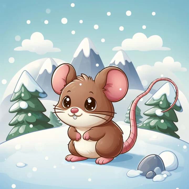 SPECIAL WINTER UNIQUE MIT TIERMOTIV 2 Maus (Produktbild "Beispiel")