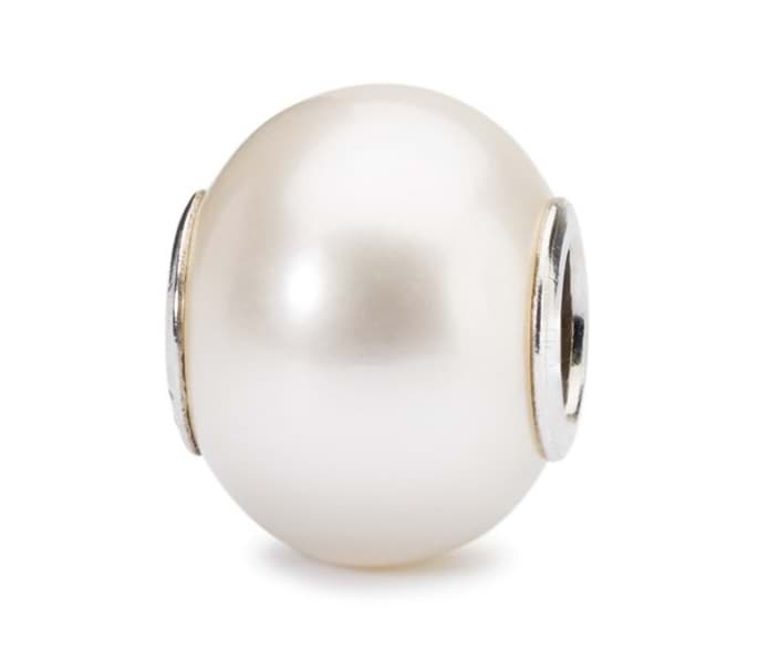 Trollbeads Weiße Perle  TAGBE-00085    