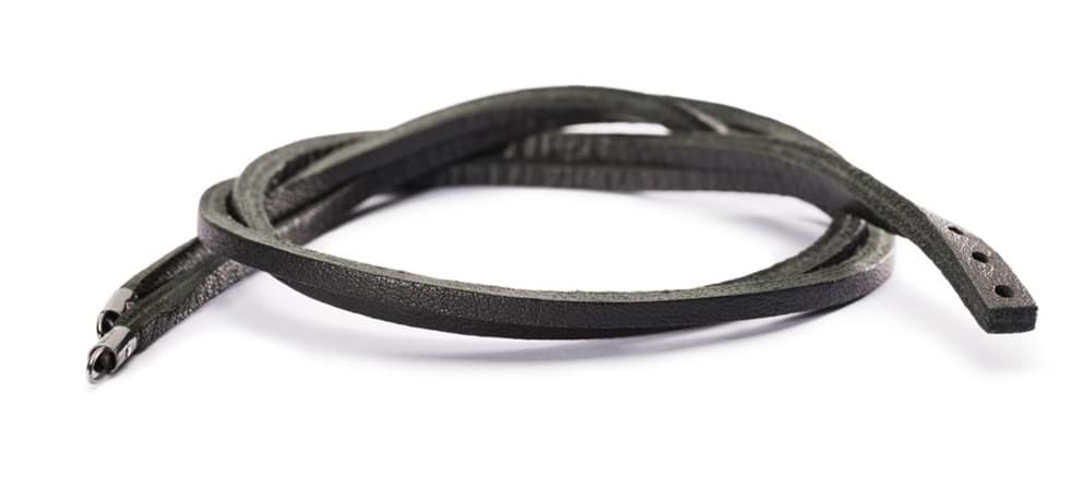 Leder Armband - Schwarz   TLEBR-0001/3  