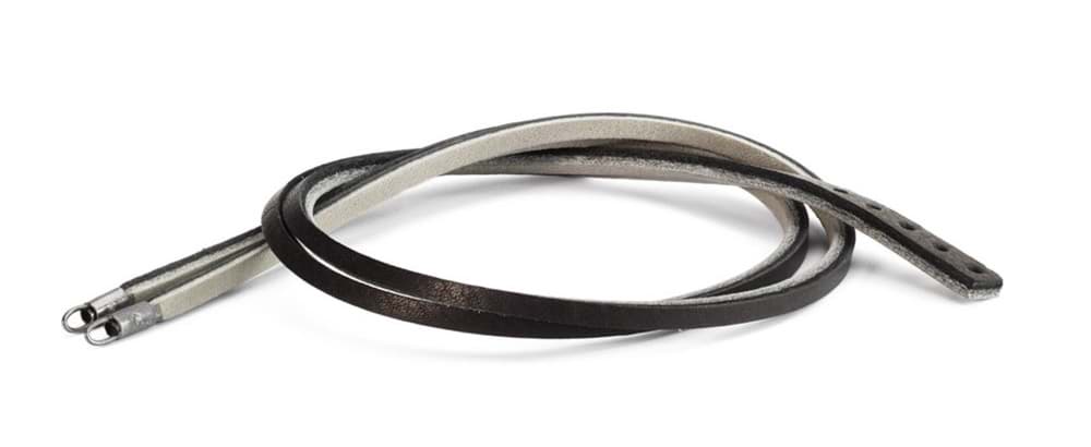 Leder Armband- Schwarz-Grau TLEBR-00031 -33  