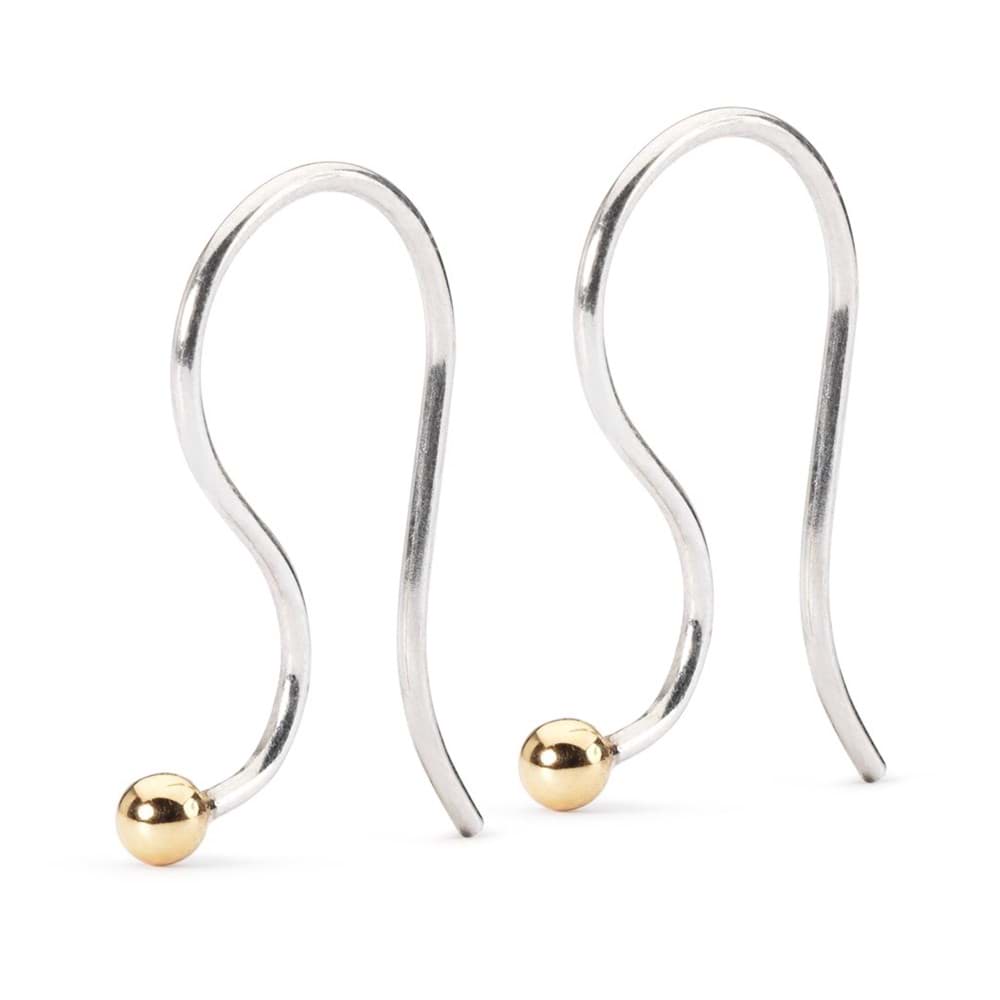 Trollbeads Ohrhaken Silber / Gold  TAGEA-00003  