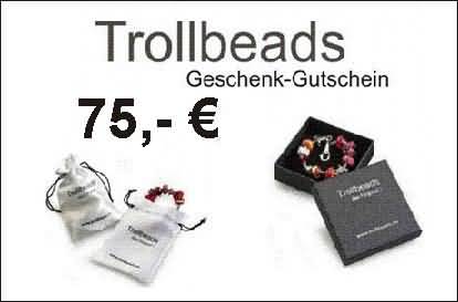 Trollbeads Geschenk - Gutschein 75,-  €