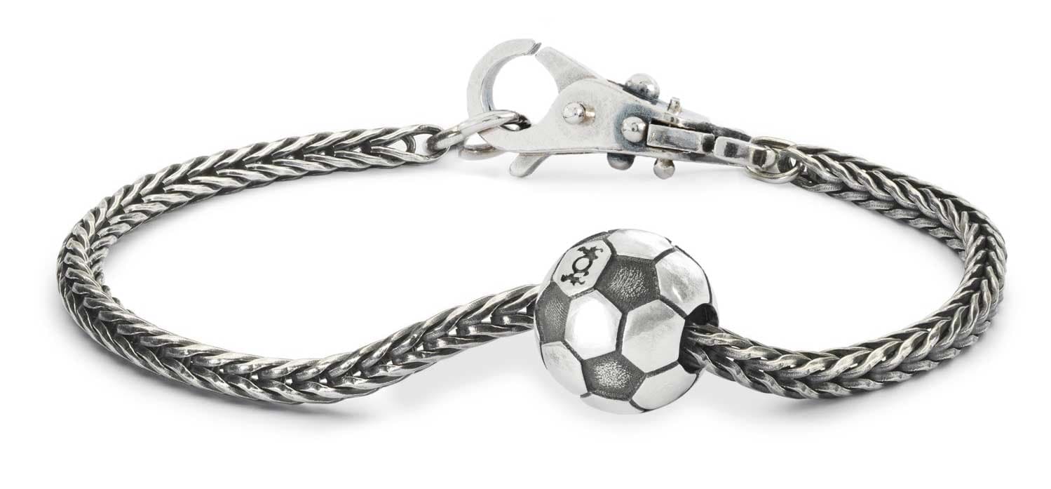 Fußball Fieber Armband, Silber 