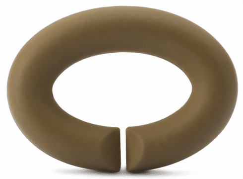 X Jewellery Kautschuk X, Khaki xrube-0006