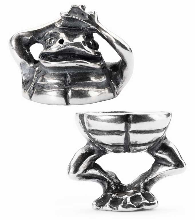 Trollbeads  Retired Fantasy Anhänger Frosch TAGPE-00037