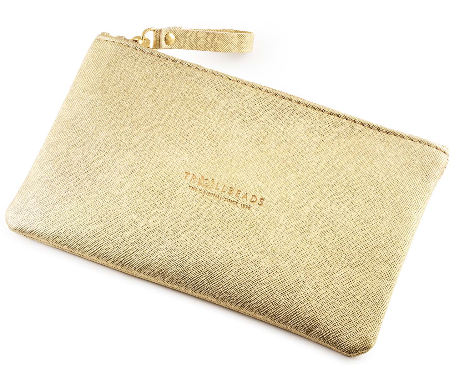Goldene Kosmetiktasche Clutch