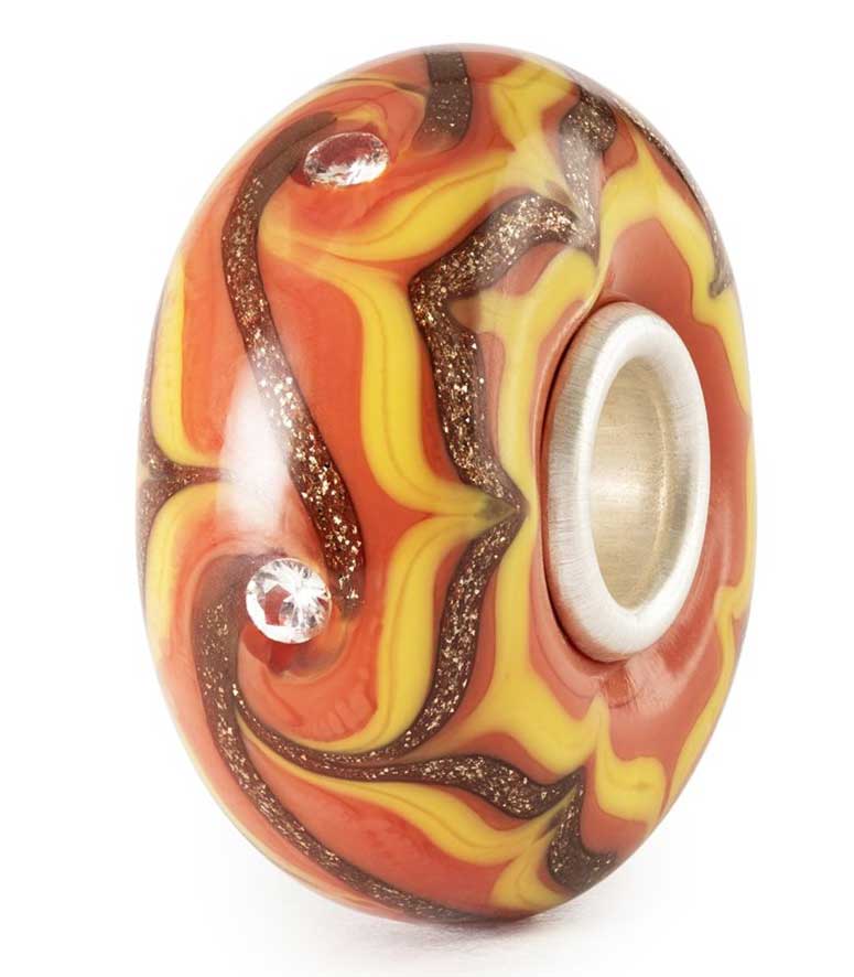 Goldfunke in Bernstein TGLBE-00253 Trollbeads Day 2025