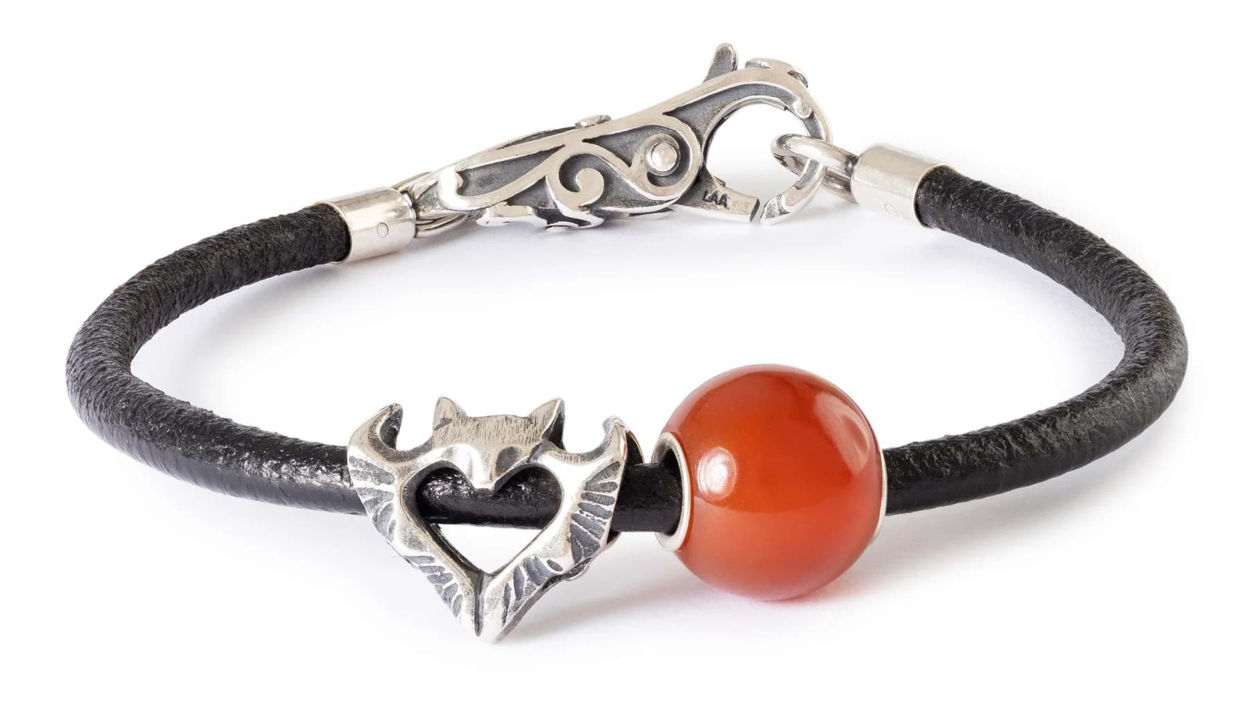 Halloween Fledermaus Lederarmband