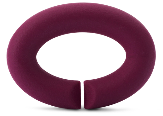 X Jewellery Kautschuk X,  Aubergine 00008