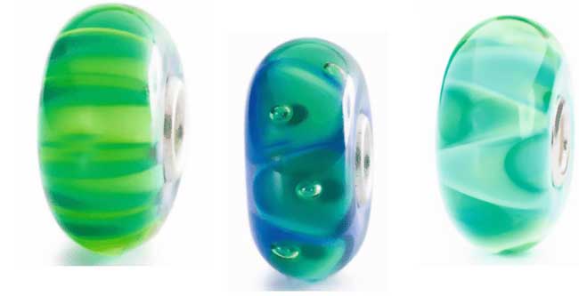 Trollbeads 3er Set 55  ,,61493  61496  61500" 