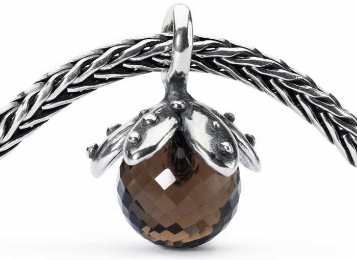 Trollbeads Rauchquarz Facetten Quaste TAGBE-00210