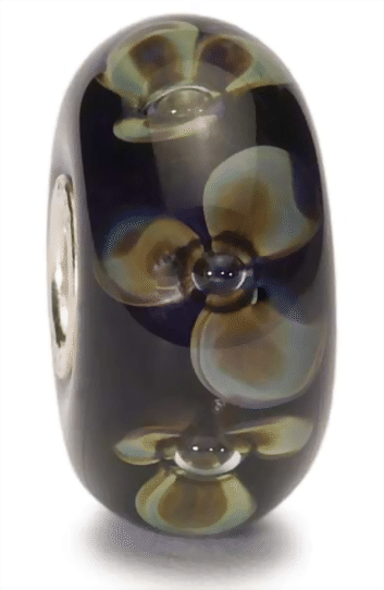 Trollbeads Blüten auf Indigo TGLBE-10078 / 61404 Retired  
