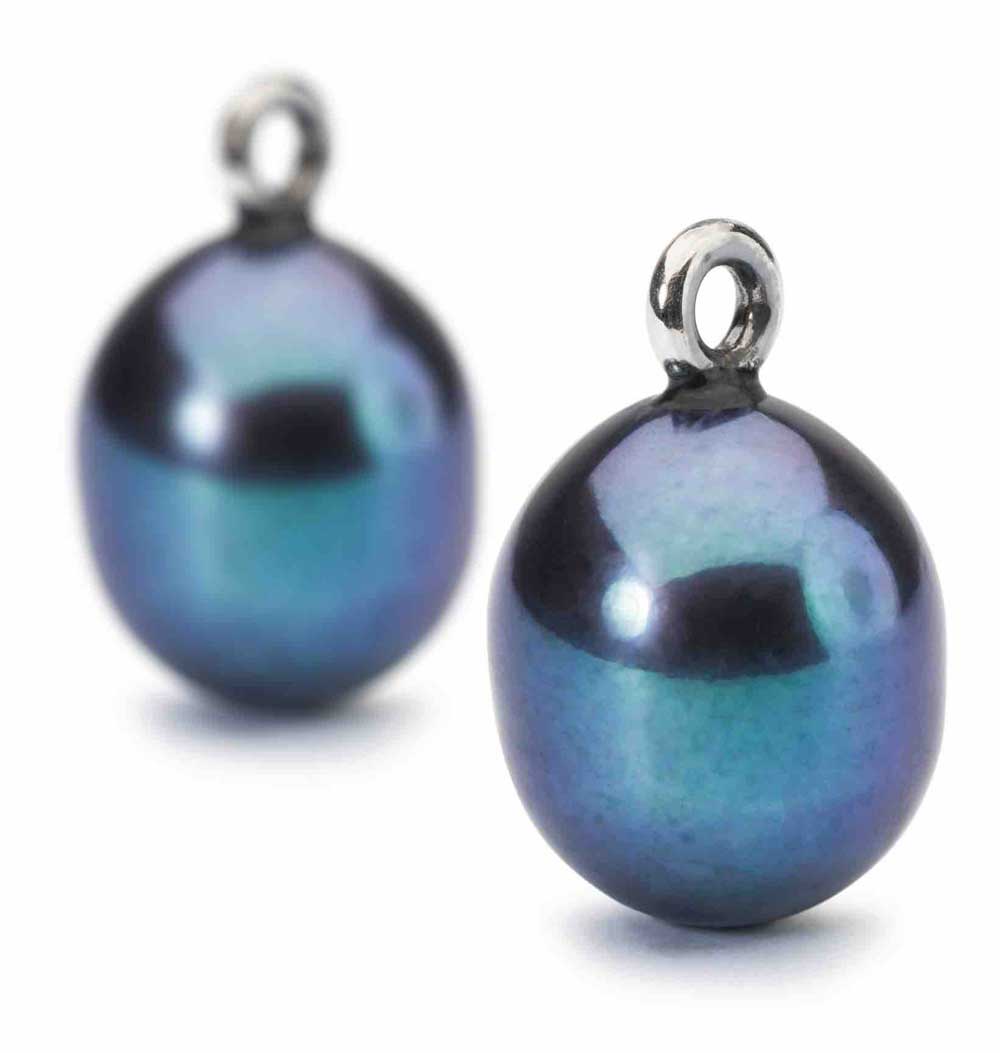 Trollbeads Pfauenfarbige Perlen oval TAGEA-00092 