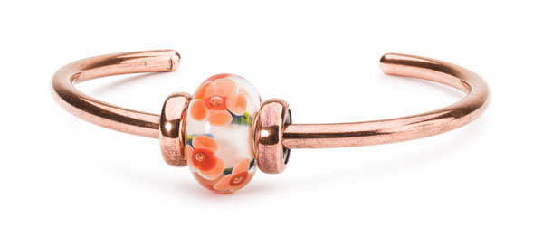 Trollbeads Kupfer Armspange „Mamma Mia"  Set Preis