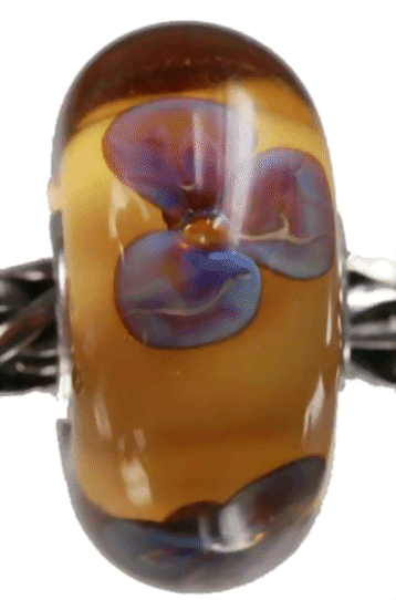 Trollbeads Bernsteinfarbene Veilchen  TGLBE-10169   