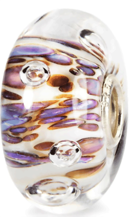 Trollbeads Violette Luftblasen TGLBE-10170     