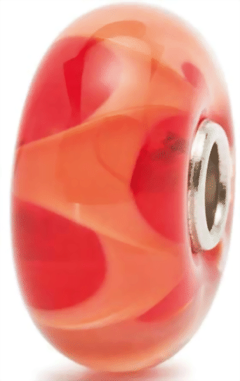 Trollbeads Korallenfarbene Welle TGLBE-10135 / 61450    Retired  